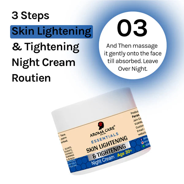 Aroma Care Skin Lightening & Tightening Night Cream 30+ (60g)