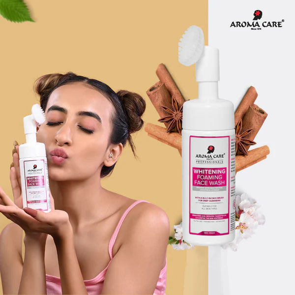 AROMA CARE WHITENING FOAMING FACE WASH 150ML