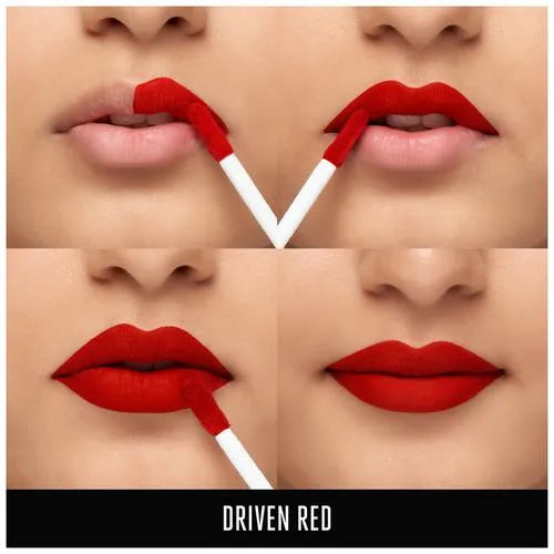 Lakme 9to5 Primer + Matte Liquid Lip Color - MR2 Driven Red