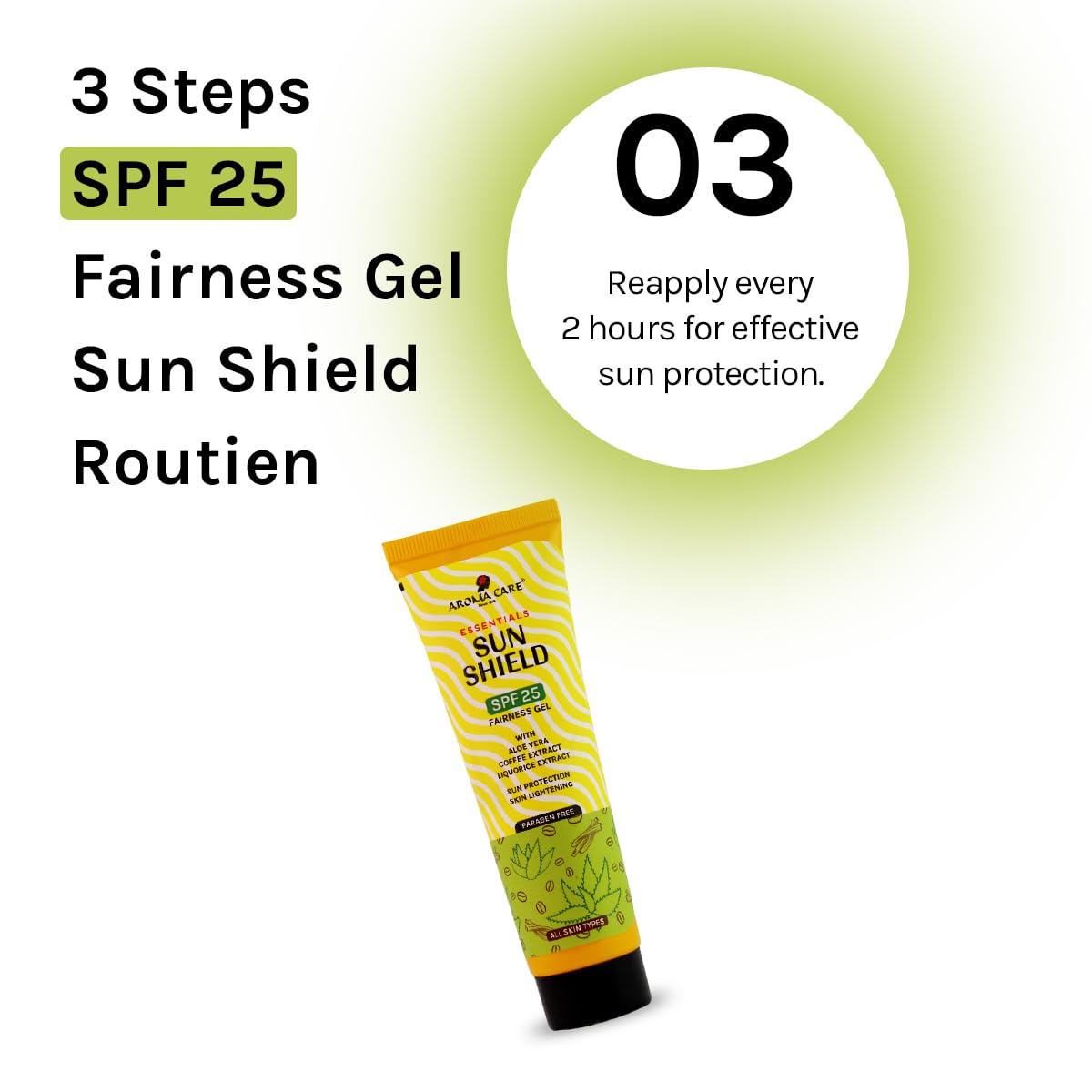 Aroma Care Sun Shield SPF 25 Fairness Gel 50ML