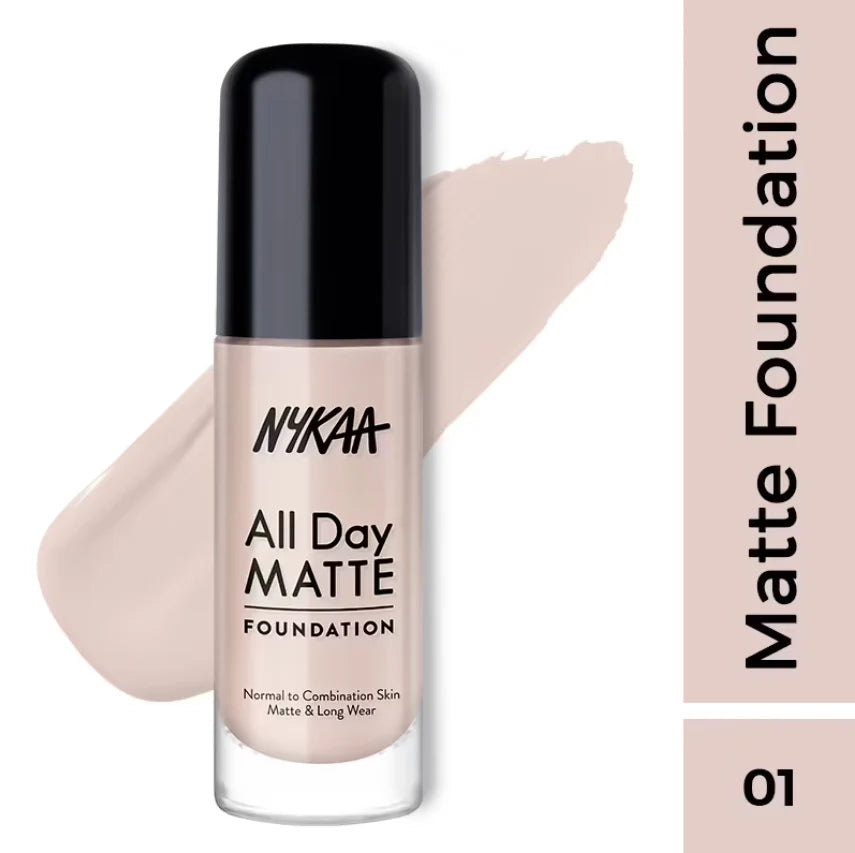 Nykaa All Day Matte Long Wear Liquid Foundation For Normal To