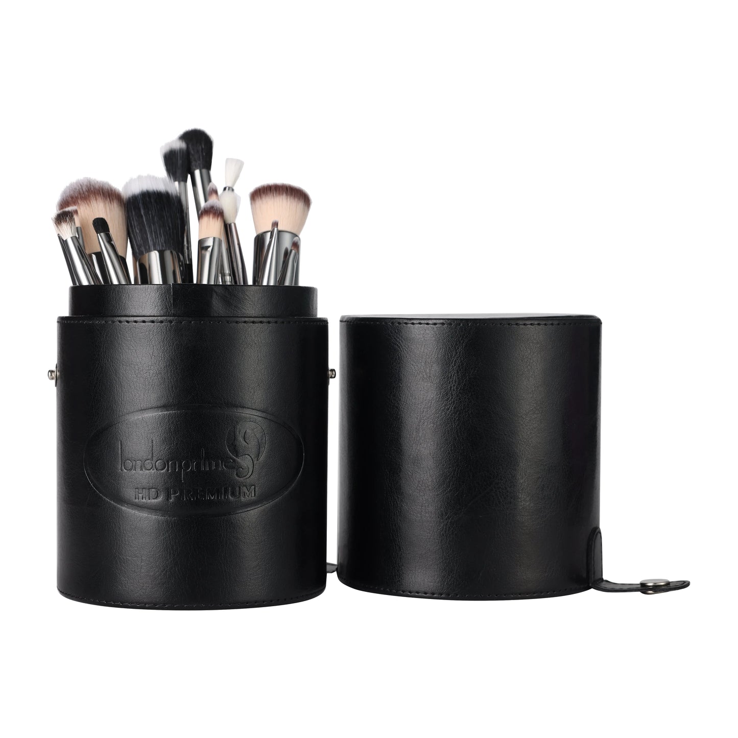 LONDON PRIME COSMETICS BRUSH HOLDER CYLINDER SHAPED BLACK ( MEDIUM )