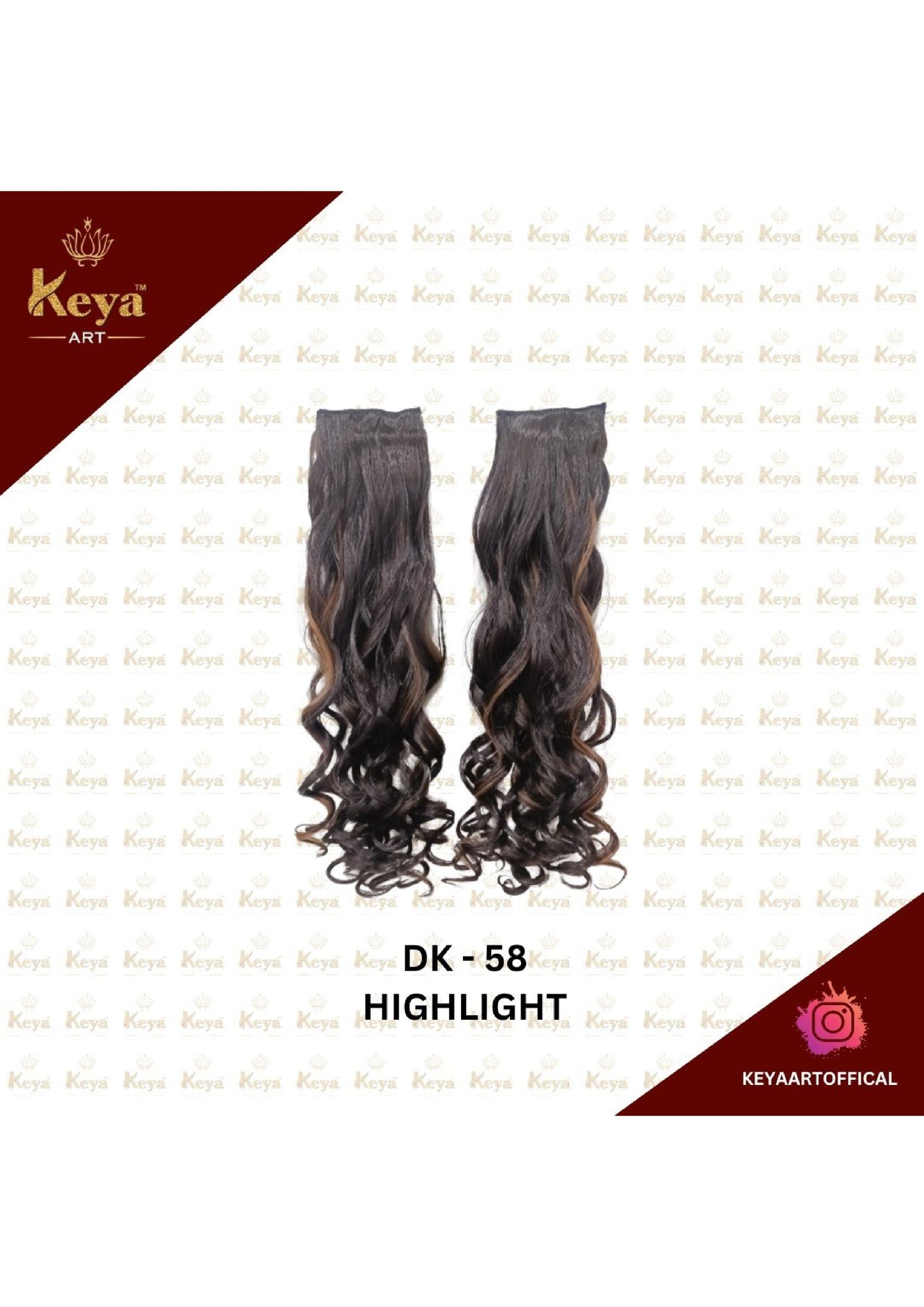 KEYA HAIR EXTENSION DK-58