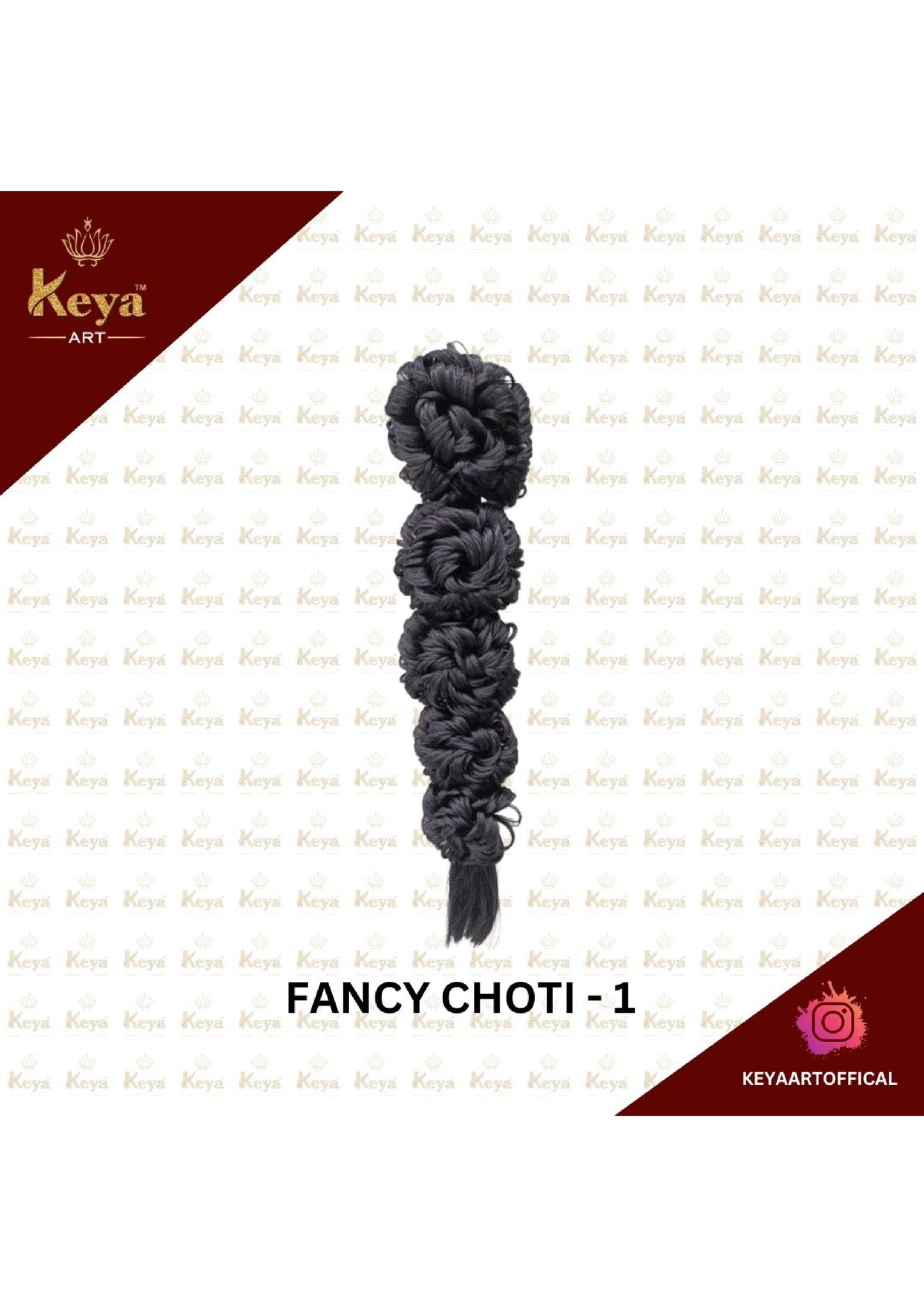 KEYA HAIR EXTENSION FANCY CHOTI - 1