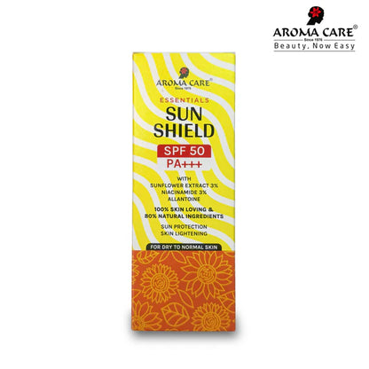 Aroma Care Essentials Sun Shield SPF 50 PA+++ (For Dry To Normal Skin)