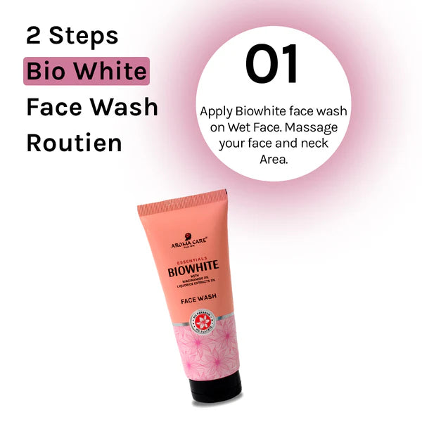 AROMA CARE BIO WHITE FACE WASH 50ml