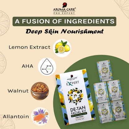 AROMA CARE EXPERT DE-TAN FACIAL KIT 60GM