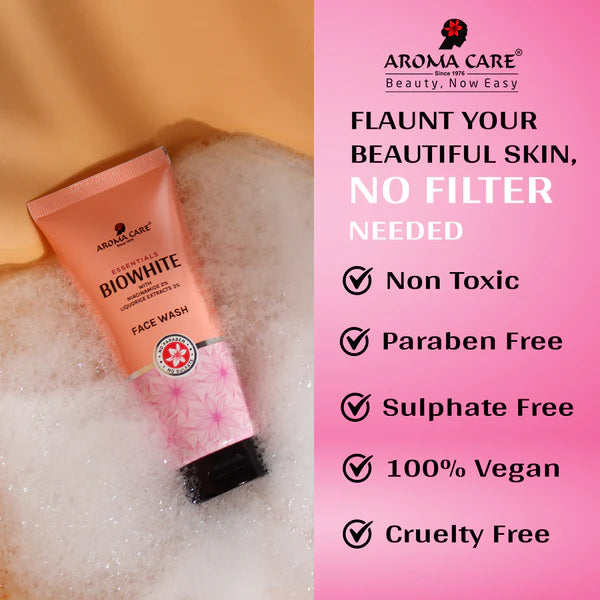 AROMA CARE BIO WHITE FACE WASH 50ml