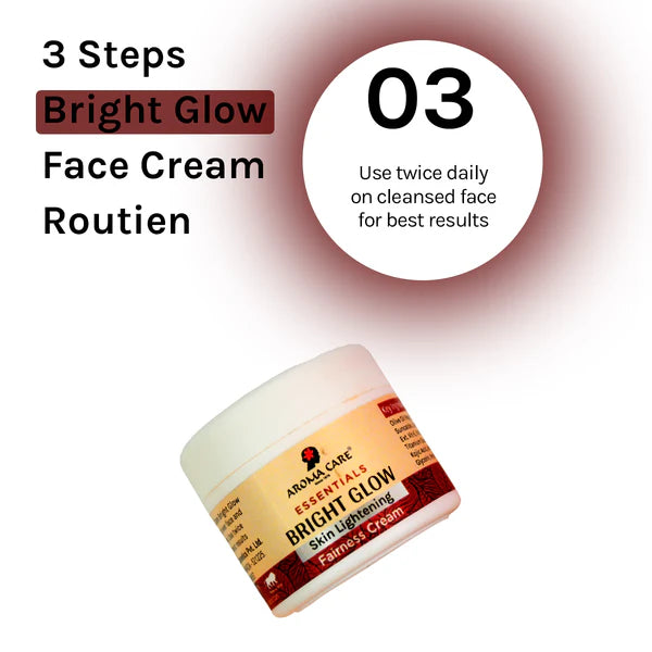 AROMA CARE BRIGHT GLOW SKIN LIGHTENING FAIRNESS CREAM 25GM