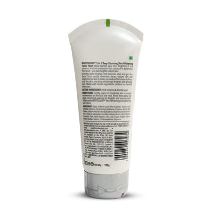 Lotus Herbal WhiteGlow 3 In 1 Deep Cleansing Skin Brightening Facial Foam 100GM
