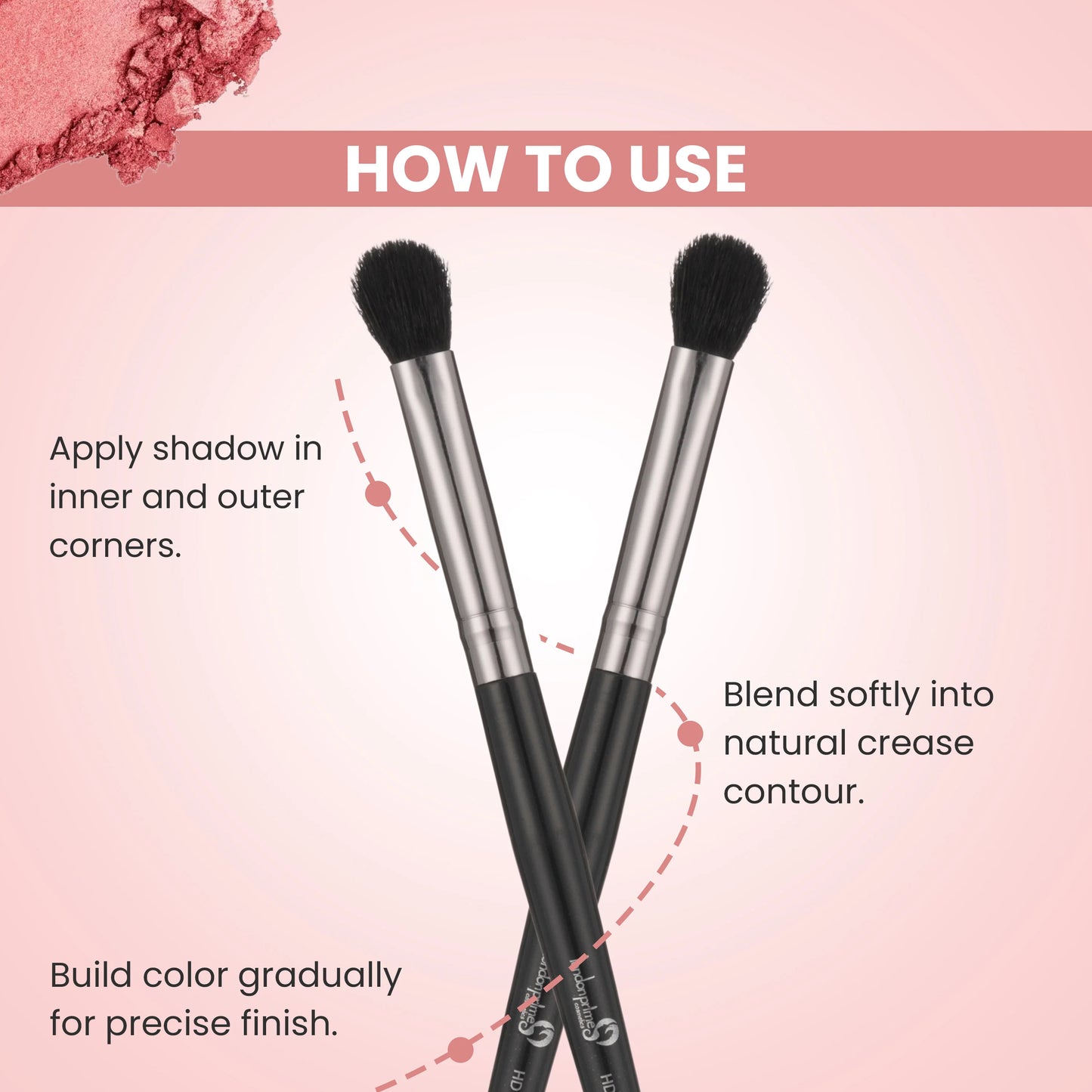 London Prime Pointed Eyeshadow Brush [LP 327]