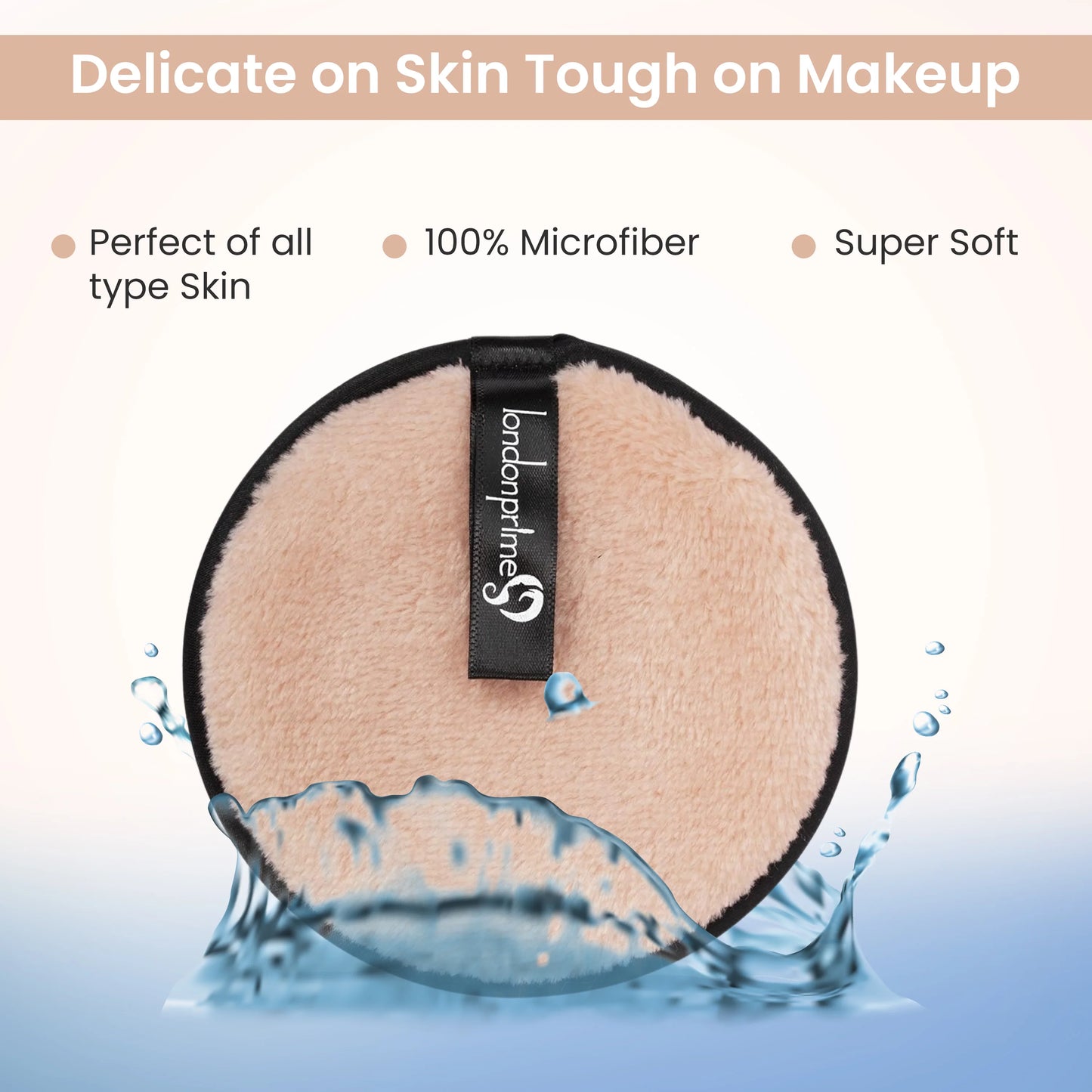 London Prime Reusable Makeup Remover Pad Pro - Caramel Brown