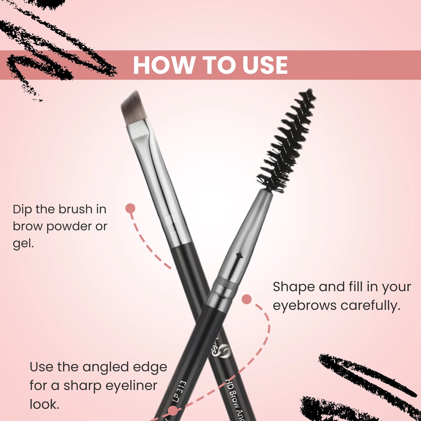 London Prime Brow And Eye Angular Brush [LP 313]