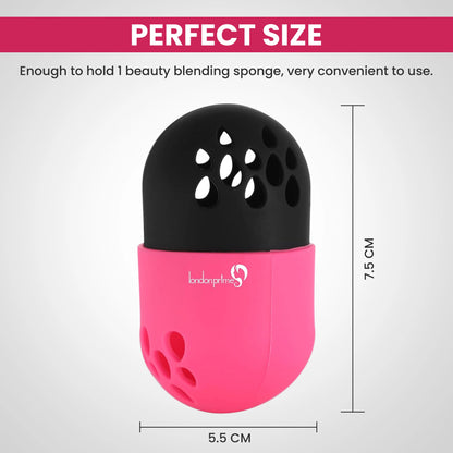 London Prime Sponge Holder - Black & Pink