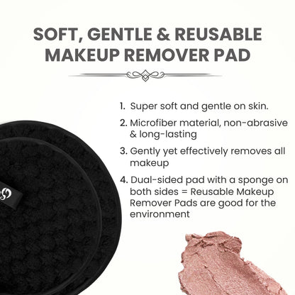 London Prime Makeup Remover Pad- Black