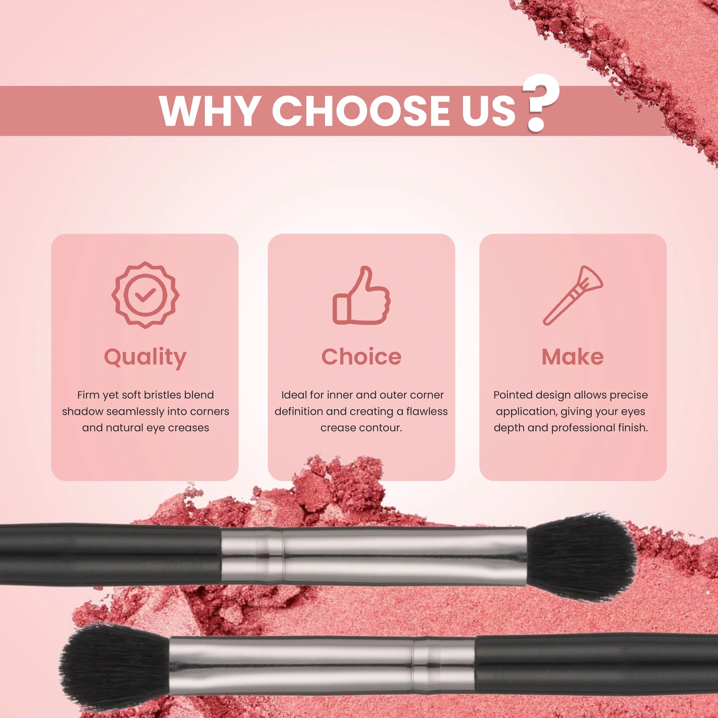 London Prime Pointed Eyeshadow Brush [LP 327]