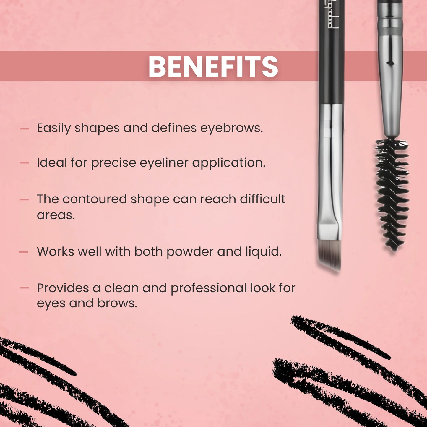 London Prime Brow And Eye Angular Brush [LP 313]