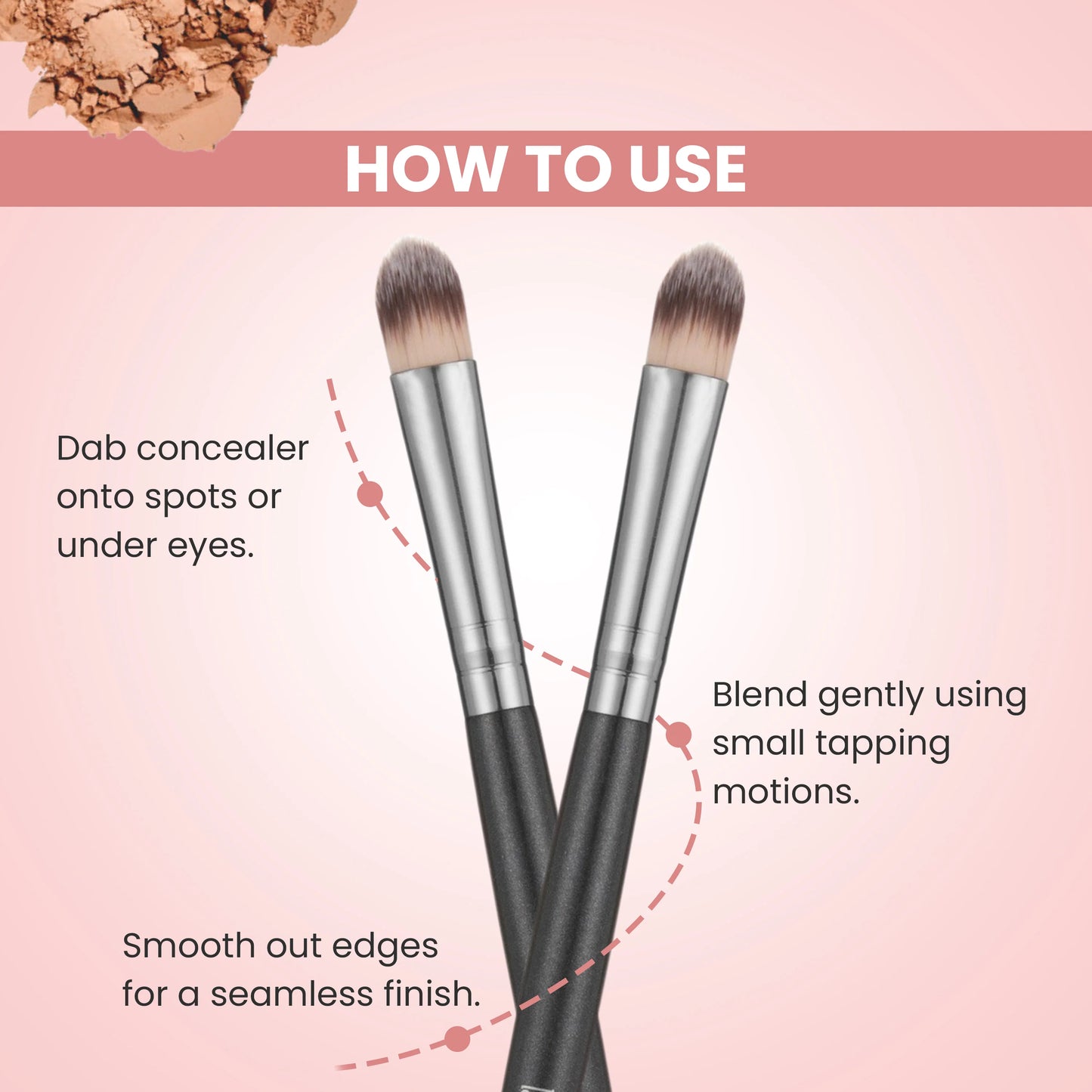 London Prime Concealer Brush [LP 316]