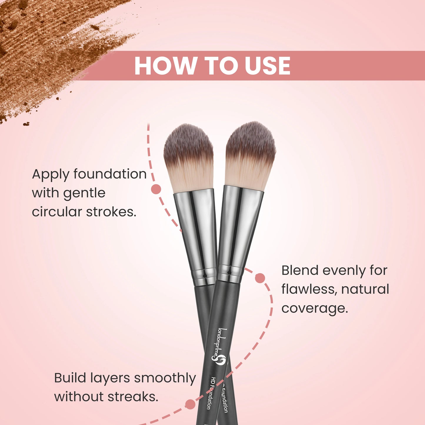 LONDON PRIME HD FOUNDATION BRUSH LP 306