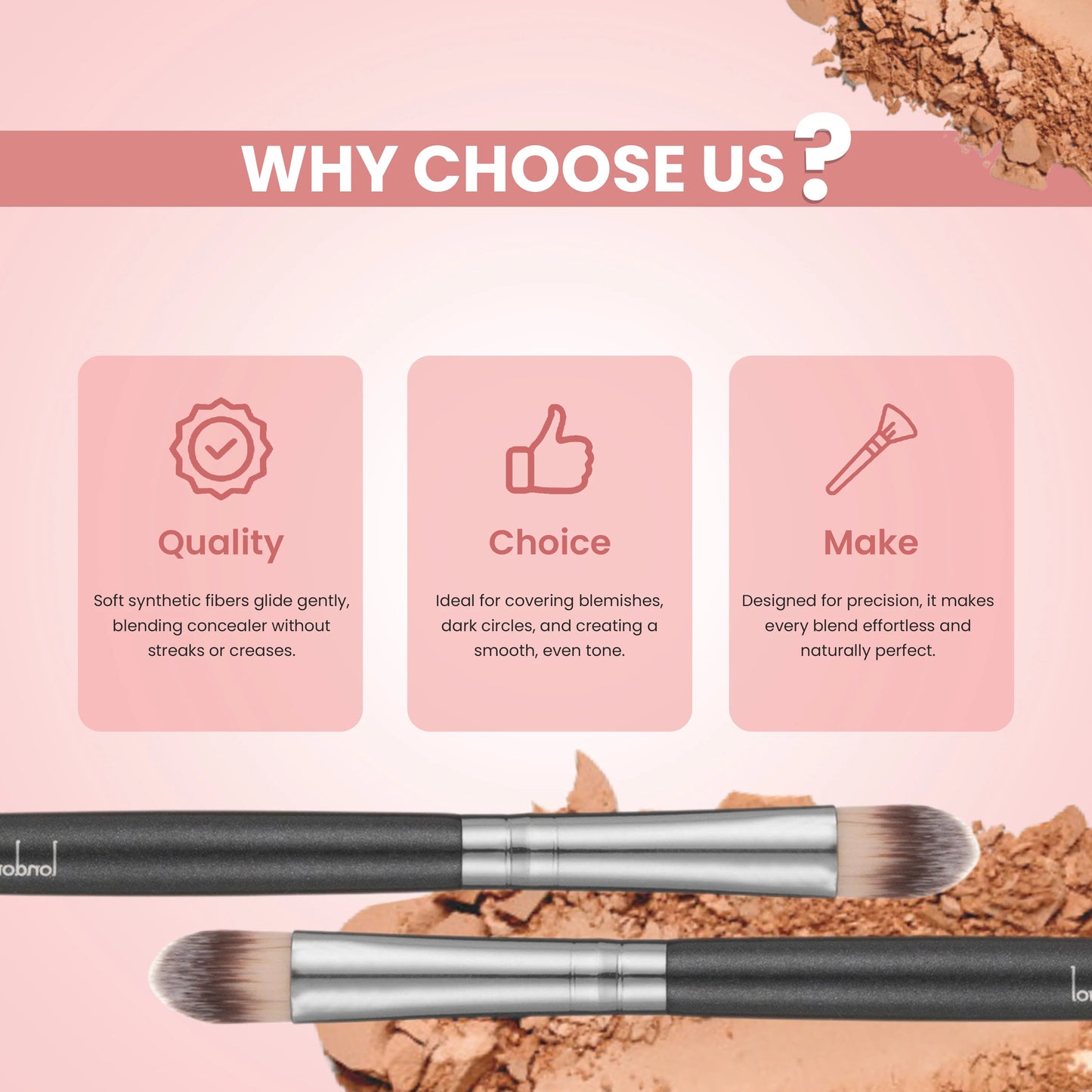 London Prime Concealer Brush [LP 316]