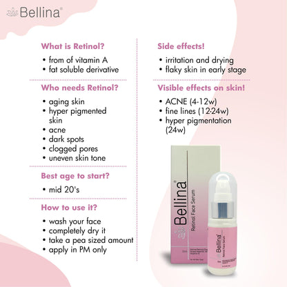 Bellina Retinol Face Serum-30ml