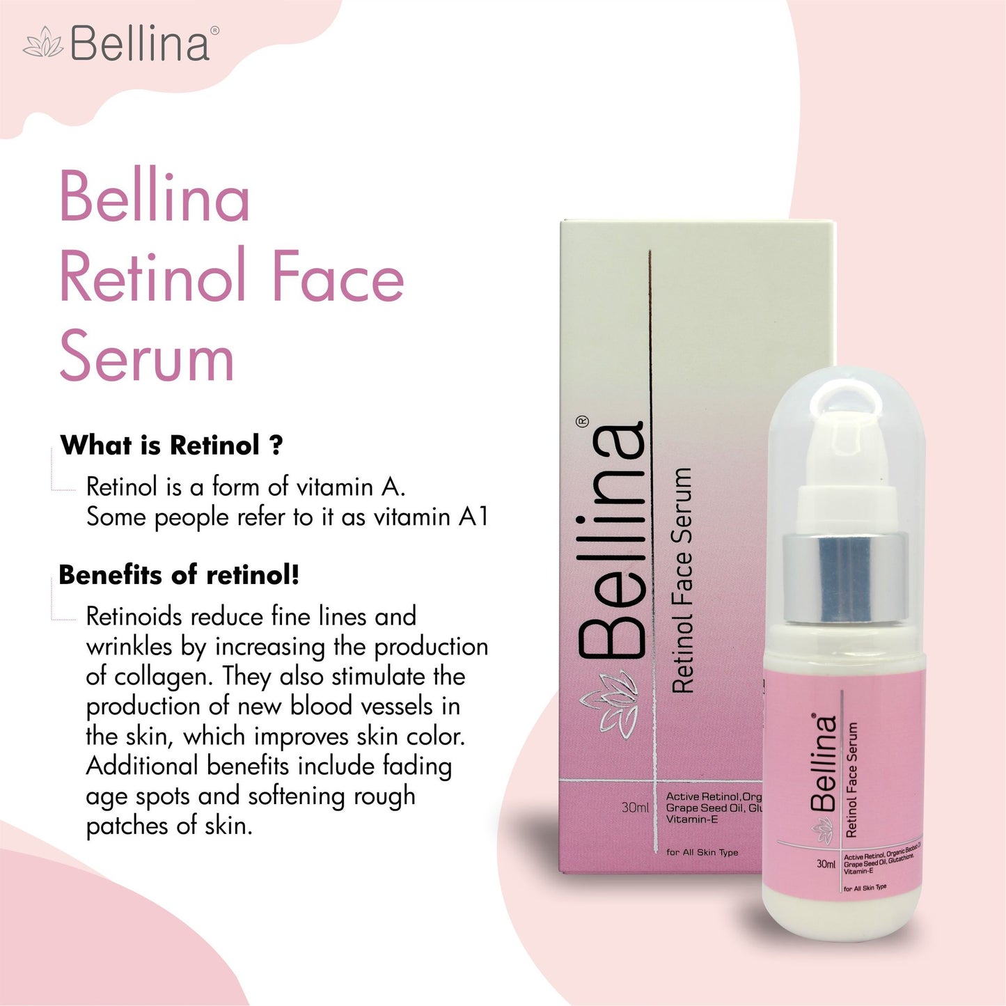 Bellina Retinol Face Serum-30ml