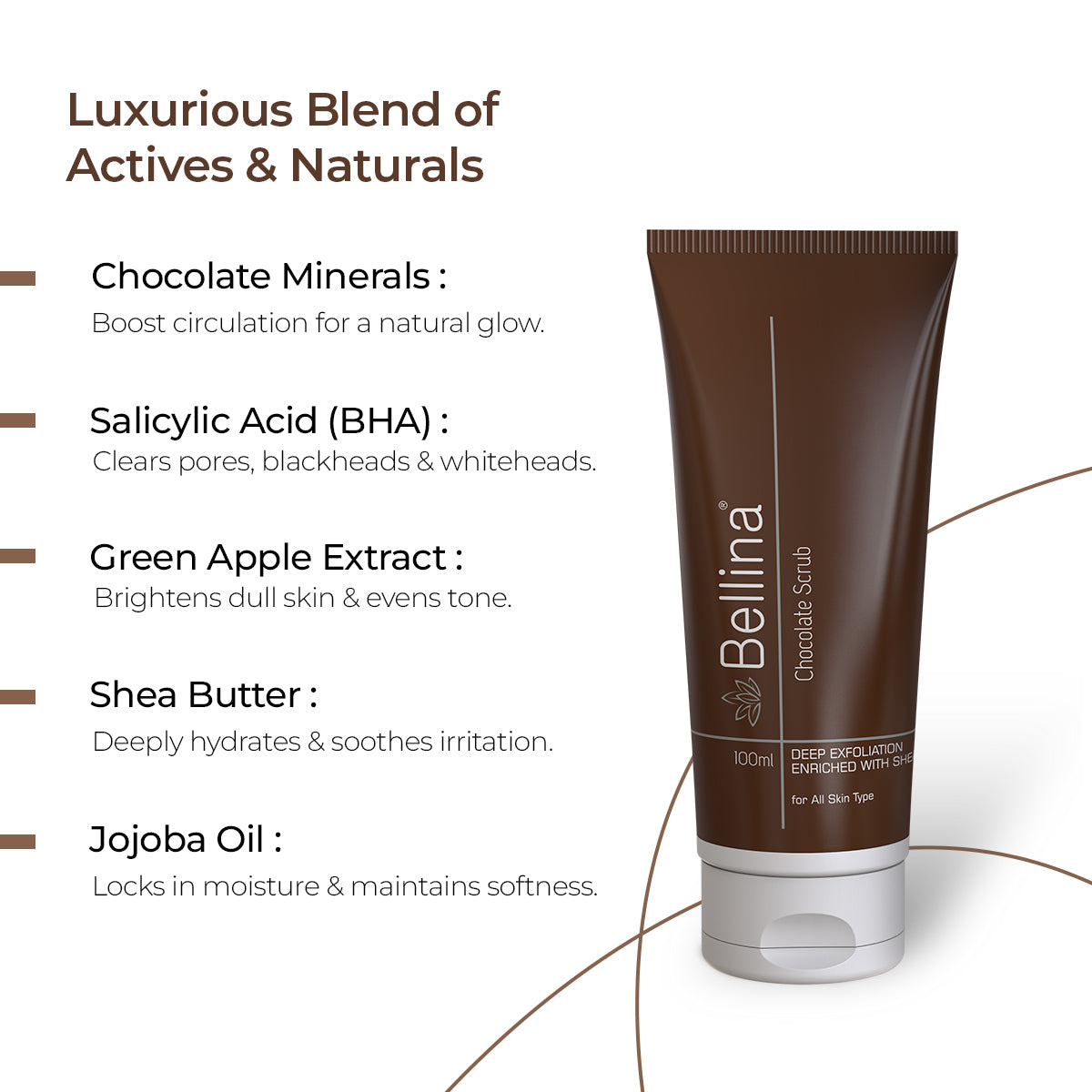 Bellina Chocolate Scrub-100ml