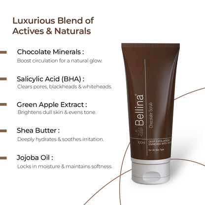 Bellina Chocolate Scrub-100ml