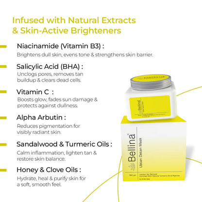 Bellina Ubtan D-Tan Face Mask- 300gm