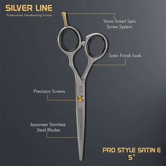 VEGA  PRO STYLE Silver line Hairdressing Scissor