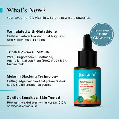 PILGRIM 10% VITAMIN C FACE SERUM 30ML