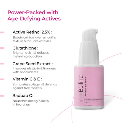 Bellina Retinol Face Serum-30ml