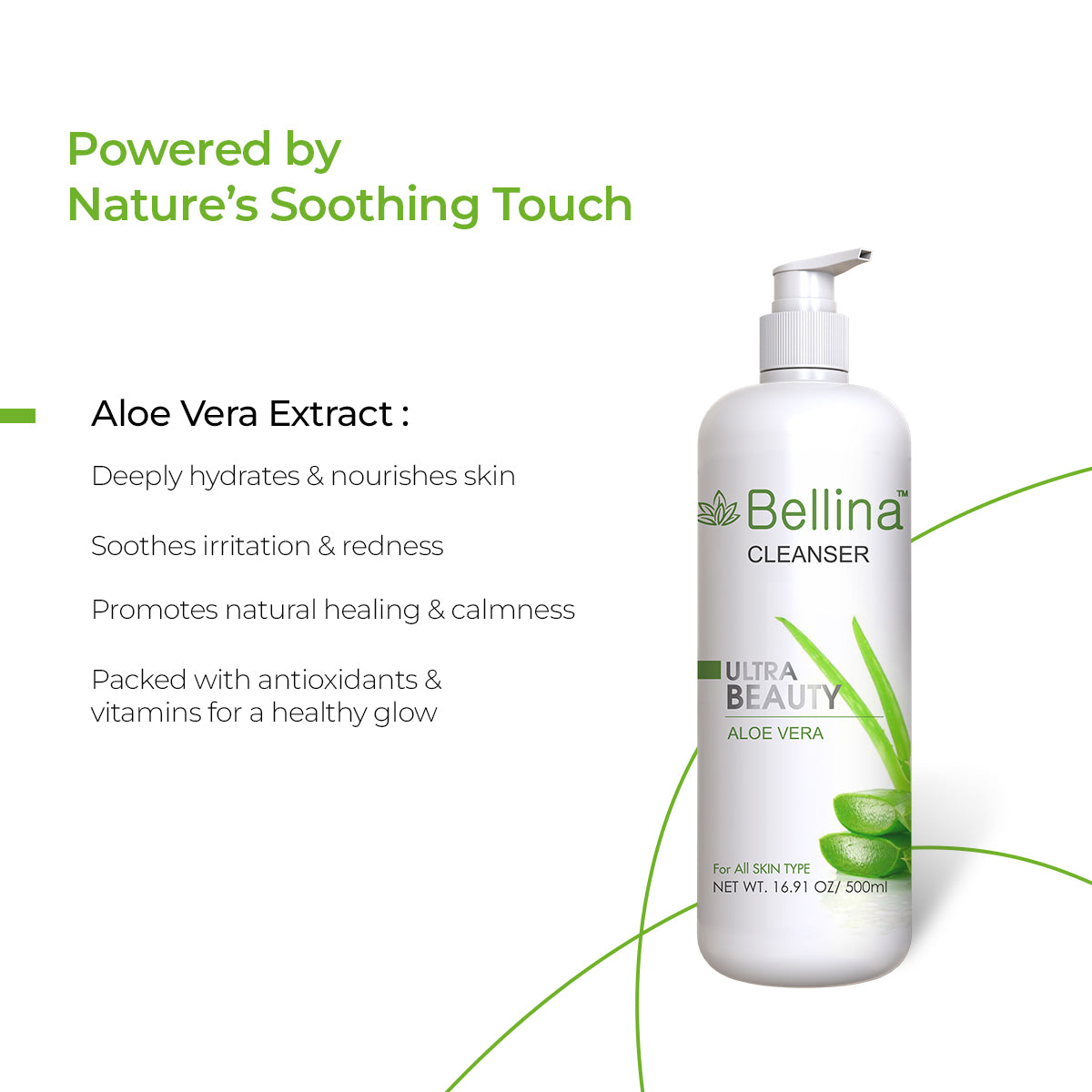 Bellina Aloe Vera Cleanser 500ml