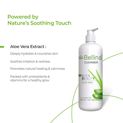 Bellina Aloe Vera Cleanser 500ml