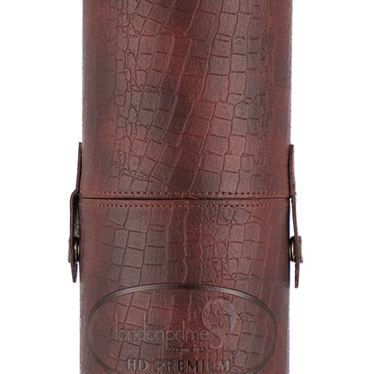 London Prime Cosmetics Brush Holder Cylinder Shaped Brown (Big)