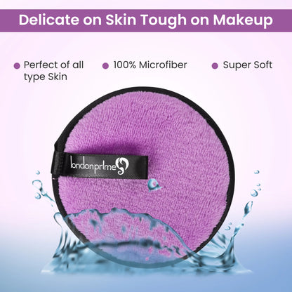 London Prime Reusable Makeup Remover Pad Pro - Pearly Purple