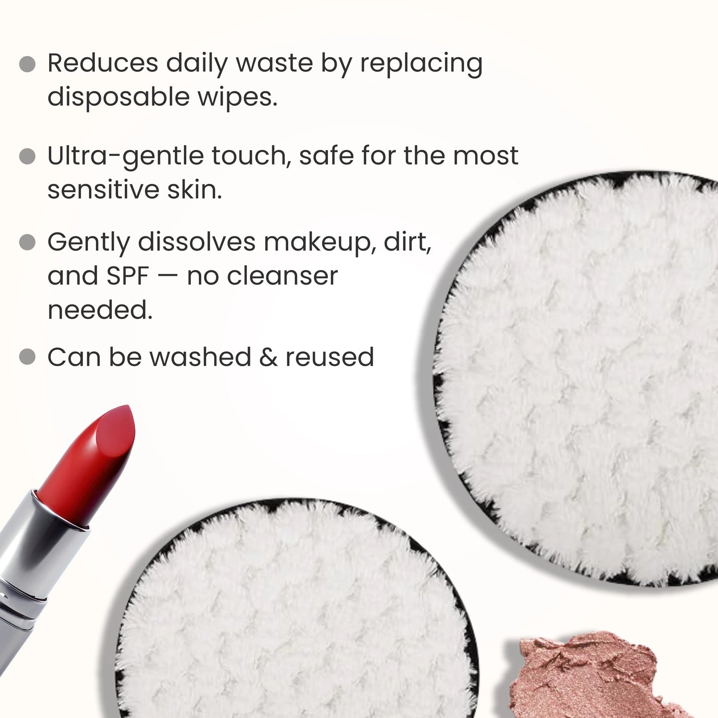 London Prime Makeup Remover Pad- White