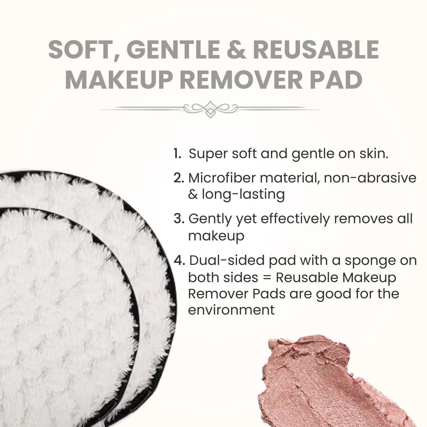 London Prime Makeup Remover Pad- White