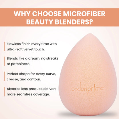 London Prime Microfiber Velvet Sponge - Orange