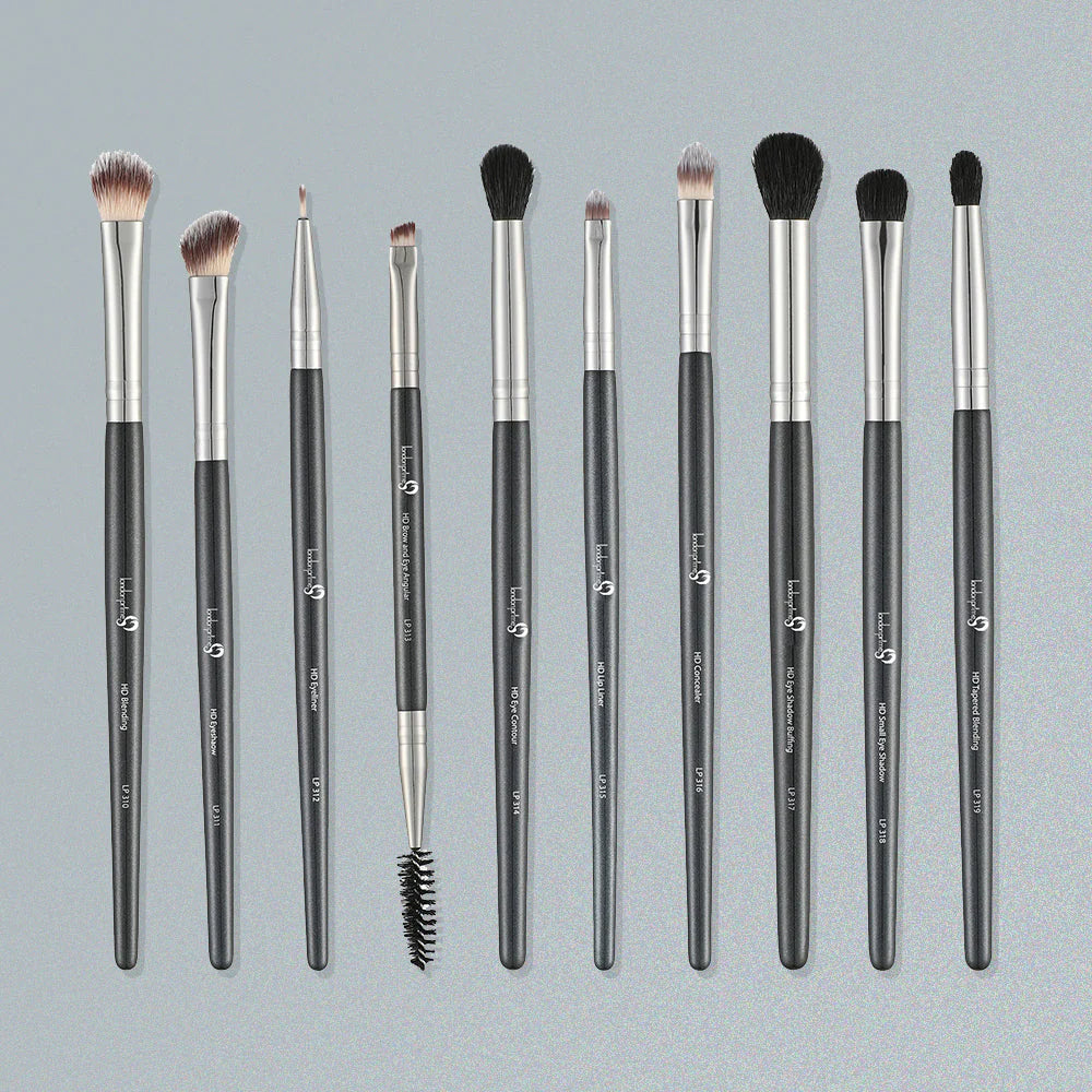 London Prime HD Eye Essential Brush Set 10 Pcs