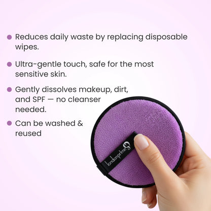 London Prime Reusable Makeup Remover Pad Pro - Pearly Purple
