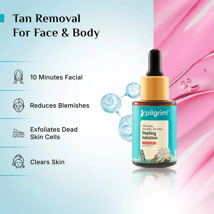 PILGRIM PEELING SOLUTION 25% AHA&2%BHA, 5%PHA