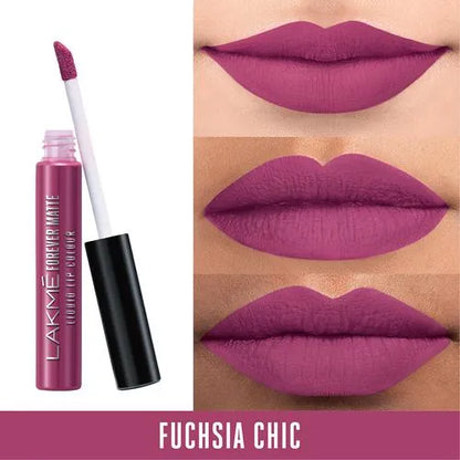 Lakme Forever Matte Liquid Lip Color - FUCHSIA CHIC