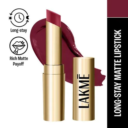 Lakme Absolute 3D Lipstick - Wine Whisper