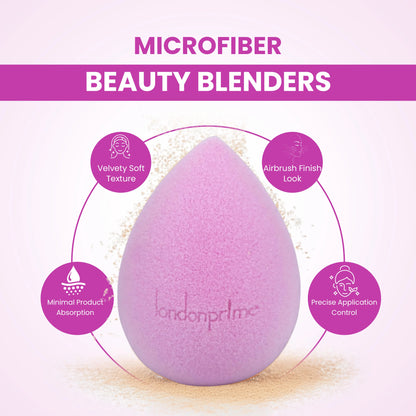 London Prime Microfiber Velvet Sponge - Orchid Pink