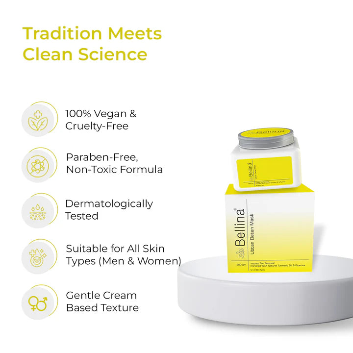 Bellina Ubtan D-Tan Face Mask- 300gm