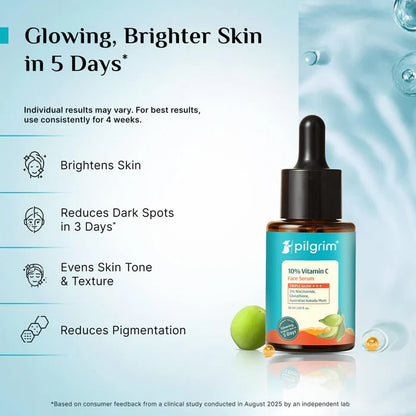 PILGRIM 10% VITAMIN C FACE SERUM 30ML