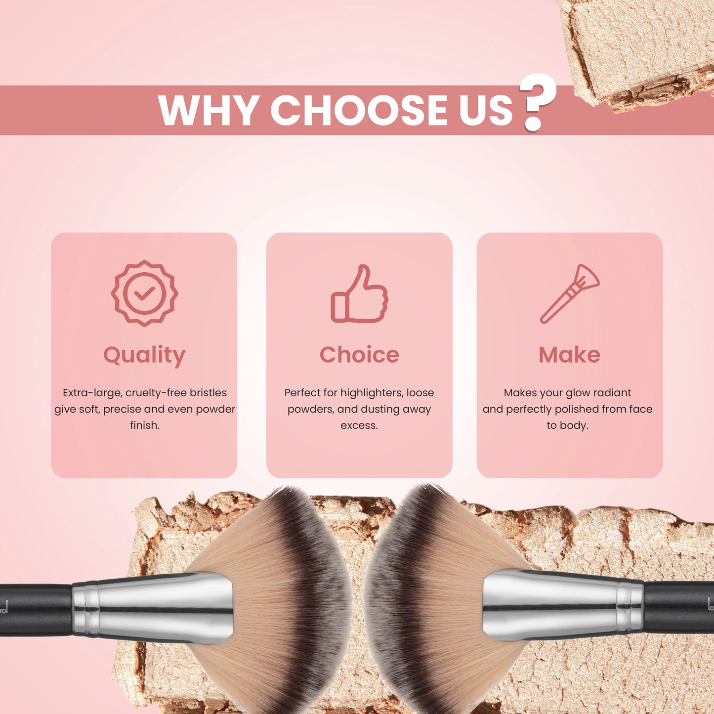 London Prime Large Fan Brush [LP 332]