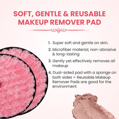 London Prime Makeup Remover Pad- Pink