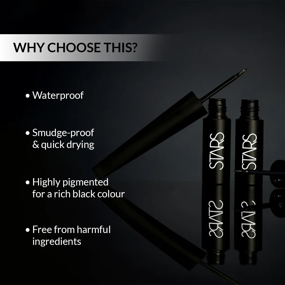 STARS WATERPROOF EYELINER BLACK